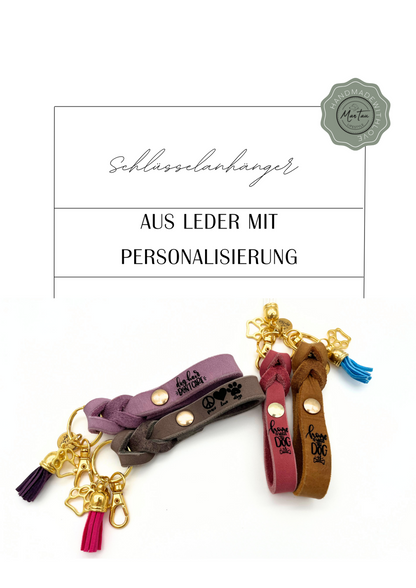 Schlüsselanhänger aus Leder