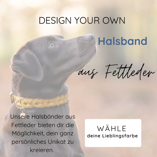 Design your own - Fettlederhalsband